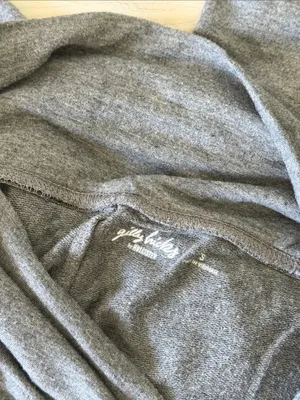 Gilly Hicks Gray Foldover Wide Leg Yoga Pants thumbnail 6