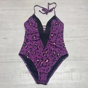 Cupshe Alegría Leopard Print Halter Ruched One Piece Swimsuit thumbnail 3