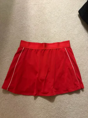 Red Nike Dri-Fit Skort Tennis Skirt thumbnail 4