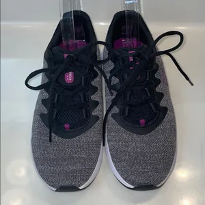 Under Armour Women’s Charged Impulse 3 Knit Gray Purple Running Athletic Shoes thumbnail 2