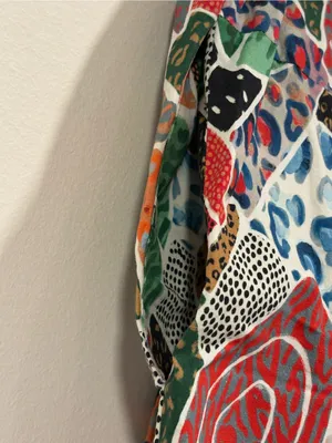 Farm Rio x Anthropologie Multi Color Toucan Jungle Patchwork Swing Shorts thumbnail 4