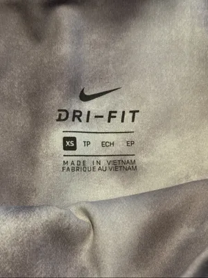 Nike XS Women's Light Gray Tie-Dye High Rise Bike Shorts thumbnail 2