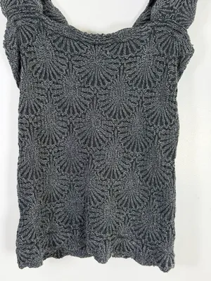 Free People Intimately FP Love Letter Cami Tank Top Textured Gray thumbnail 3