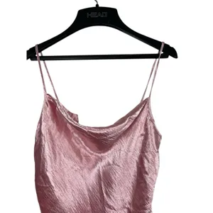 Victoria's Secret Y2K 2000s Shiny Pink Cowl Neck Spaghetti Strap Sleeveless Top S thumbnail 2