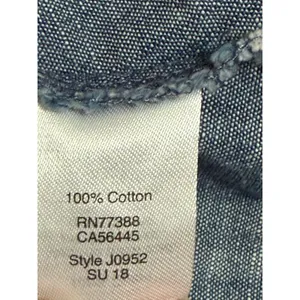J.Crew Womens Blue Chambray Ruffle Faux Wrap Dress Style Size‎ 6 thumbnail 5