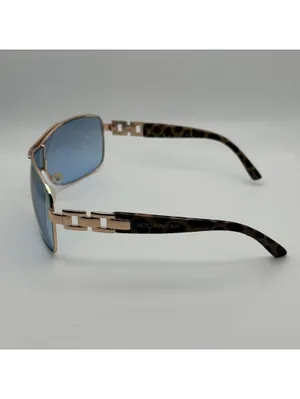 Rocawear Shield Sunglasses Blue Lenses Tortoise Arms thumbnail 4