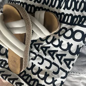 Vince Camuto White Braided Crossover Slide Mules thumbnail 2