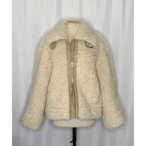 NWT!!‎ FREE PEOPLE Jolie Teddy Coat Faux Fur Oversized Bohemian Outdoors Medium thumbnail 2
