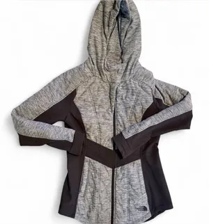 The North Face Heather Gray and Black Jacket thumbnail 1