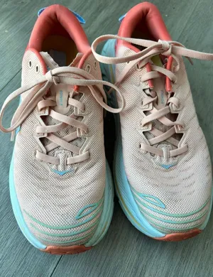 Hoka One One Bondi X Running Shoes Sz 8 Women Orange thumbnail 1