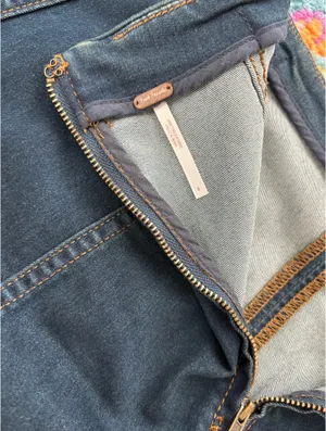 Free People Denim Skirt Mini thumbnail 3