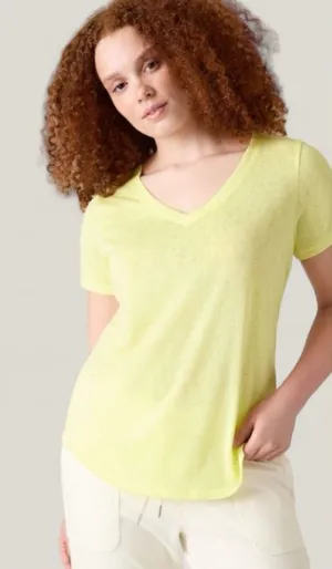 Athleta Breezy‎ Scoop V Neck Tee Sz S thumbnail 1
