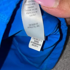 Athleta Candescent 1/2 Zip Pullover‎ Womens XXS Blue Mesh Running Athletic Top thumbnail 9