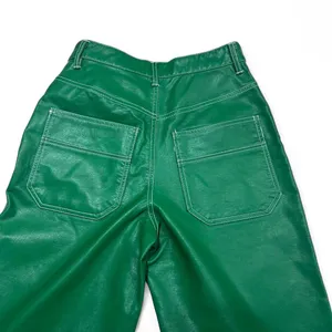 We The Free Green Faux Leather Straight Leg Pants thumbnail 8
