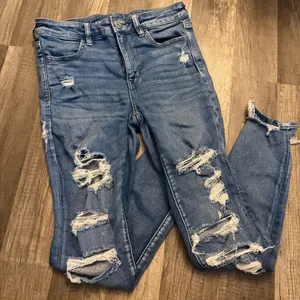 American Eagle Next Level Stretch Hi-Rise Ripped Jeggings thumbnail 1