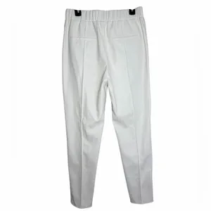 S’EDGE Hilton Pants White Straight‎ Leg Scalloped Hem Pants Medium thumbnail 4