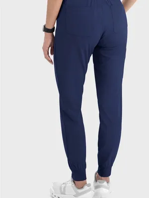 Maevn Matrix Impulse 8520 Navy Women’s Yoga Waist Jogger Scrubs EUC Size L thumbnail 3