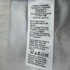 J.Crew Flare Crop Jeans Women 28 White Mid-Rise Raw Hem Coastal Preppy Denim thumbnail 11