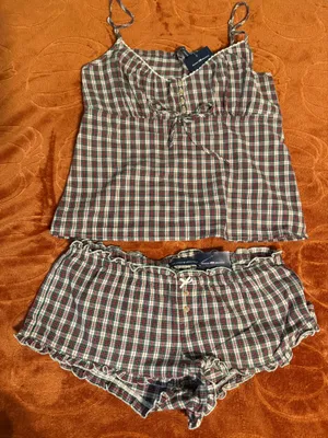 Brandy Melville Plaid Poppy Pajama Set thumbnail 1
