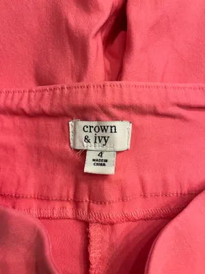 crown & ivy Pink Women’sPull-On Pants thumbnail 2
