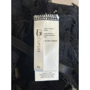 CUPSHE Black Lace Bralette Size XL Adj Straps Hook Close Soft Cups Lingerie thumbnail 3