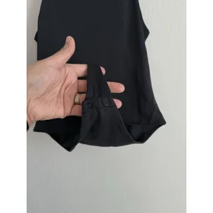 Aritzia‎ Babaton Women's Small Bodysuit Black Stretch Comfort Thong Halter Side thumbnail 7