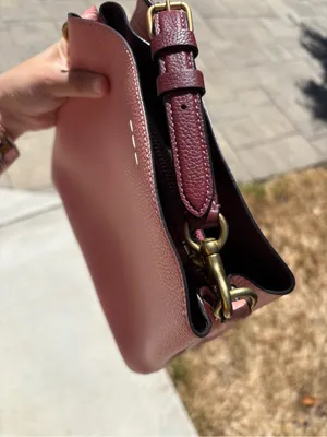 Coach Leather Crossbody Handbag With Short Strap Including Tag Pink thumbnail 9
