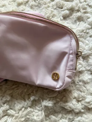 lululemon athletica Light Pink Crossbody Belt Bag with Gold Logo thumbnail 2