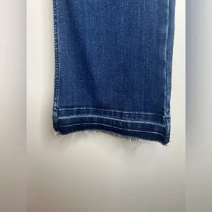 Wrangler High Rise Kick Flare Jeans Size 2 Raw Hem‎ Stretch boho western thumbnail 3