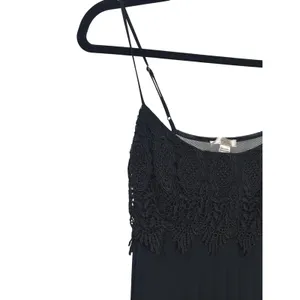 Flora Black Lace Bodice Slip Dress Witchy Whimsigoth Dark Romantic Womens Medium thumbnail 14