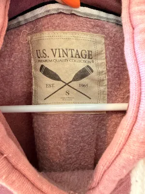 U.S. Vintage Dusty Rose Hoodie Size Small thumbnail 2
