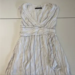 Zara white stripe dress smal‎ thumbnail 1