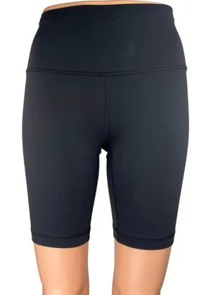 Lululemon Women's Black Workout Activewear Running Biker Cycling Shorts Size 2 thumbnail 1