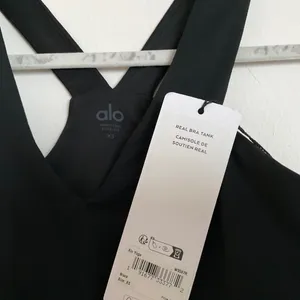 Alo Yoga Airbrush Real Bra Tank Black XS thumbnail 3
