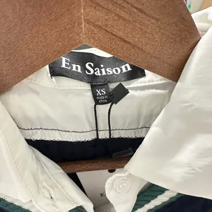 En Saison Navy Cable‎ Knit Sweater Vest Shirt Dress Mixed Media Midi XS NEW thumbnail 4