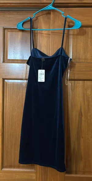 Windsor Blue Velvet Dress thumbnail 1