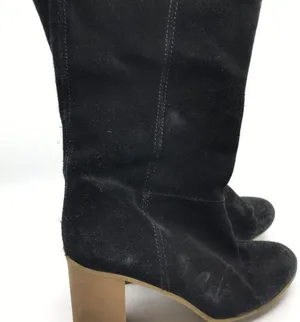 Zara Black Knee High Boots/Booties Size: US 8 thumbnail 7