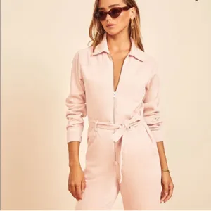 Reformation Ricky Boiler Jumpsuit dusty rose size 8 festival thumbnail 2