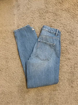 Garage Light Blue Distressed Boyfriend Jeans thumbnail 5