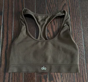 Alo Yoga Brown Sports Bra thumbnail 1