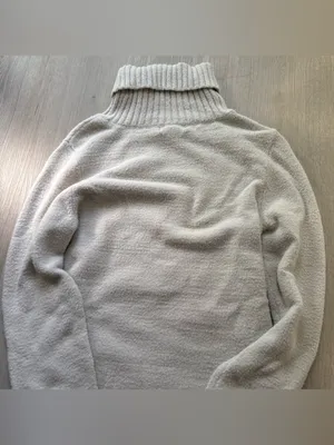 Calvin Klein Jeans Cream Turtleneck Sweater thumbnail 2