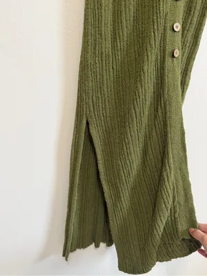 Free People Beach Riding Waves Knit Longline Cardigan Sweater Dress Size Medium thumbnail 6