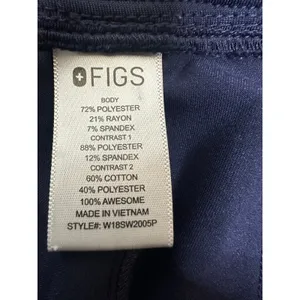 Figs Technical Collection Scrubs Set Women's Blue Small Top Pants Petite Small thumbnail 8
