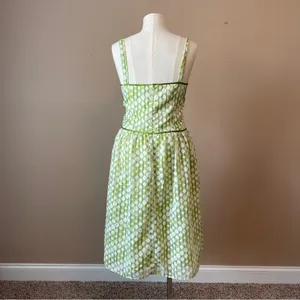 CATO | Green Polka Dot Midi Dress Sz 14 thumbnail 6
