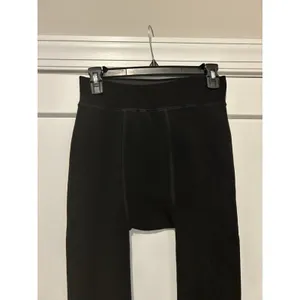 Women's Warm & Cozy Black Fleece lined Thermal Tights size Medium High Waist thumbnail 3