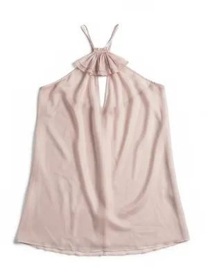 By Anthropologie Mermaid Mini Dress Blush Pink Small NWT‎ thumbnail 5