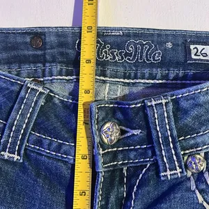 Miss Me Dark Blue Bermuda Jean Shorts size 26 thumbnail 4