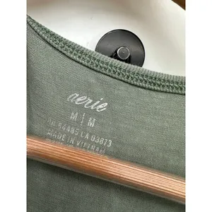 Aerie Womens Green Romper Jumpsuit Joggers Size M Pockets Summer Casual Lounge‎ thumbnail 6