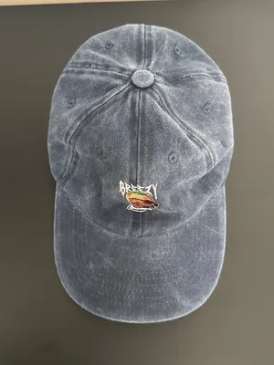 Chris Brown Breezy Graphic Distressed Denim Baseball Hat One Size Blue thumbnail 3