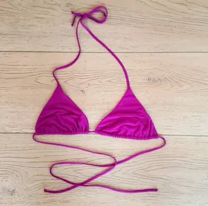 Naked Wardrobe Purple Velvet Bikini Top thumbnail 2